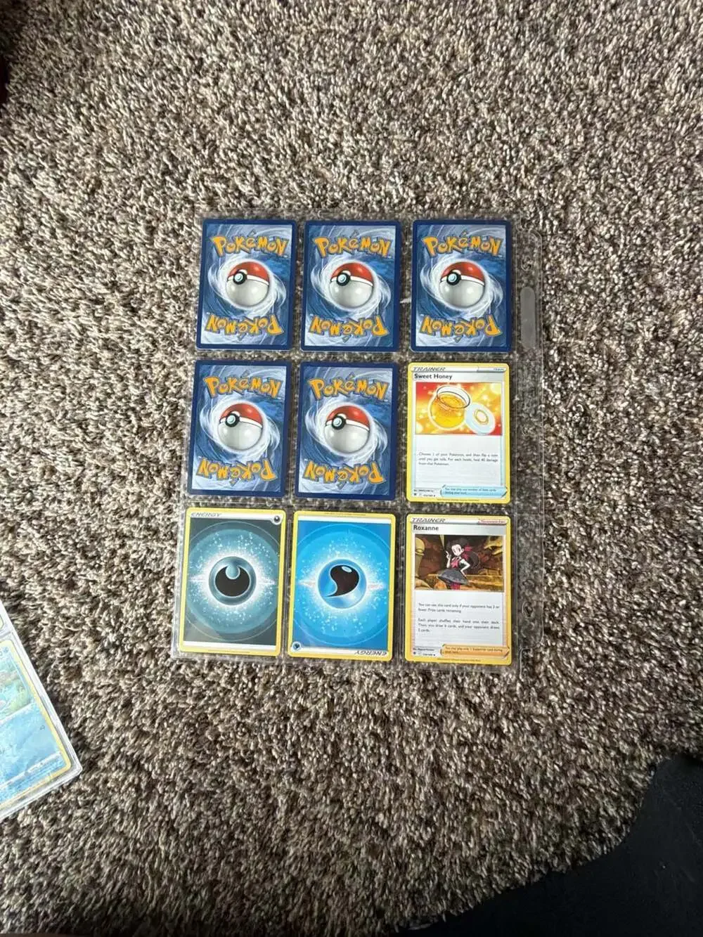 Assorted Pokemon Trading Card Game Collection in 9-Pocket Binder Page